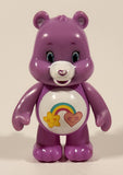 JP Just Play TCFC The Care Bears Star Heart Rainbow Best Friend Bear Light Purple 3" Toy Figure