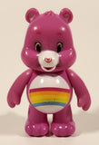JP Just Play TCFC The Care Bears Rainbow Cheer Bear Pink 3" Toy Figure