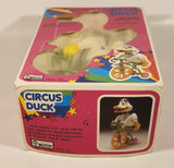1982 Botoy Circus Duck Riding on Tricycle Battery Operated Plastic Toy in Box