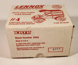 1989 ERTL Lennox Air Conditioning and Heating 1905 Ford's First Delivery Car Red and White 1/25 Scale Die Cast Toy Car Vehicle Coin Bank New in Box