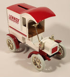 1989 ERTL Lennox Air Conditioning and Heating 1905 Ford's First Delivery Car Red and White 1/25 Scale Die Cast Toy Car Vehicle Coin Bank New in Box