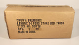 2007 Crown Premiums Lennox 1934 Ford Stake Bed Truck Red and White 1:24 Scale Die Cast Toy Car Vehicle New In Box
