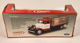 2007 Crown Premiums Lennox 1934 Ford Stake Bed Truck Red and White 1:24 Scale Die Cast Toy Car Vehicle New In Box