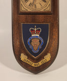 Junghans Quartz The Royal British Legion Service Not Self Wood Plaque Wall Clock