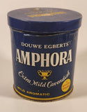 Vintage Douwe Egbert's Amphora Extra Mild Cavendish Mild Aromatic Pipe Tobacco Blue Tin Metal Can