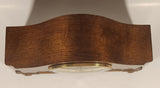Vintage Weimar Wood Cased Mantle Clock with key Made in Germany