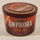 Vintage Douwe Egbert's Amphora Mild Cavendish Mild Aromatic Pipe Tobacco Red Tin Metal Can