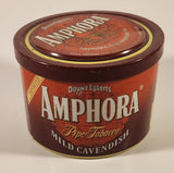 Vintage Douwe Egbert's Amphora Mild Cavendish Mild Aromatic Pipe Tobacco Red Tin Metal Can
