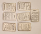 Senior Service Cigarettes Dogs Tobacco Trading Cards Lot of 7