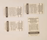 Hornimans Tea Dogs Trading Cards Lot of 4