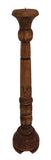 Floor Standing 30" Light Weight Carved Wood Candle Holder