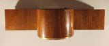 Vintage Weimar Wood Cased Mantle Clock with key Made in Germany