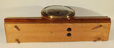 Vintage Weimar Wood Cased Mantle Clock with key Made in Germany