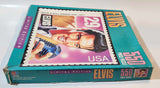 1992 Milton Bradley Elvis Limited Edition Rock & Roll Singer 1935-1977 Stamp Themed 18" x 24" 550 Piece Puzzle