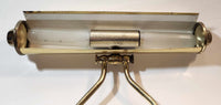 Vintage Italian Marble and Brass Piano Banker's Lamp