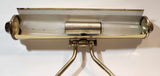 Vintage Italian Marble and Brass Piano Banker's Lamp