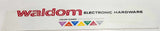 Rare Waldom Electronic Hardware Color Coded For Fastener Diameter Large 47 1/4" Double Sided Thin Wood Store Sign