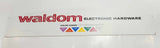 Rare Waldom Electronic Hardware Color Coded For Fastener Diameter Large 47 1/4" Double Sided Thin Wood Store Sign