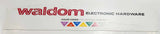 Rare Waldom Electronic Hardware Color Coded For Fastener Diameter Large 47 1/4" Double Sided Thin Wood Store Sign