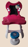 Hello Kitty Light Up Vanity Mirror Dress Up Table and Stool