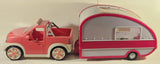 Battat Lori Our Generation Pink FM Radio Truck and Camper Trailer Plastic Toy Doll Vehicles