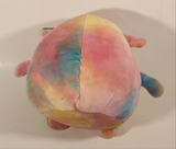 Tie Dye with Pink and Blue Flowers 7" Stuffed Plush Toy