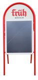 Fruh Kolsch Beer Red Metal 23" x 51" Chalkboard Sidewalk Sign