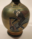 Handmade In Greece Terra Cotta Pottery Wine Jug 5" Tall