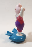 2021 McDonald's Sing 2 Rosita Pig On Blue Board 4" Tall Plastic Toy Figure