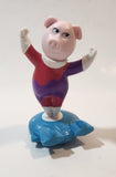 2021 McDonald's Sing 2 Rosita Pig On Blue Board 4" Tall Plastic Toy Figure