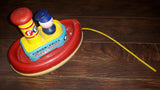 Vintage 1967 Tuggy Tooter Boat Ship Fisher-Price ~Missing Squeezer - Treasure Valley Antiques & Collectibles