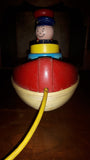 Vintage 1967 Tuggy Tooter Boat Ship Fisher-Price ~Missing Squeezer - Treasure Valley Antiques & Collectibles
