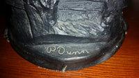 Vintage 1960s "Our Dogs" Bonded Irish Stone Sculpture Signed P. Dunn - Treasure Valley Antiques & Collectibles