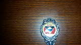 Vintage Antigua Flag Emblem Collectible Spoon - Treasure Valley Antiques & Collectibles