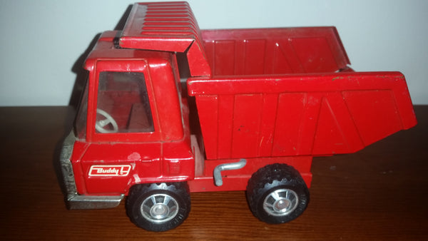 1960s Buddy L Pressed Steel Red Dump Truck - Treasure Valley Antiques & Collectibles