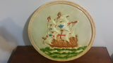 Lovely Antique Tall Ship Chalkware Wall Hanging Decor - Treasure Valley Antiques & Collectibles