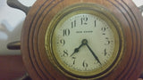 Antique Ship Wheel New Haven Nautical Desk Clock - Treasure Valley Antiques & Collectibles