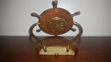 Antique Ship Wheel New Haven Nautical Desk Clock - Treasure Valley Antiques & Collectibles