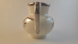 Antique 1920s Lancaster & Sandland English Ware Creamer Pitcher with Silver Trim - Treasure Valley Antiques & Collectibles