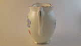 Antique 1930s Hand Painted Delphine Bone China Creamer Gold Trimmed with Floral Decor - Treasure Valley Antiques & Collectibles