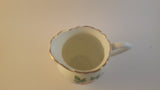 Antique 1930s Hand Painted Delphine Bone China Creamer Gold Trimmed with Floral Decor - Treasure Valley Antiques & Collectibles