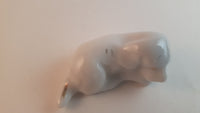 Antique 1940s Japanese Miniature White Porcelain Golden Retriever Puppy Dog Figurine - Treasure Valley Antiques & Collectibles