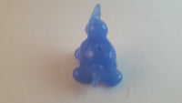 Vintage Blue Elephant Mammoth Glass Charm Miniature Figurine - Treasure Valley Antiques & Collectibles