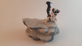 Vintage Porcelain Skunk on a Rock Figurine - Treasure Valley Antiques & Collectibles