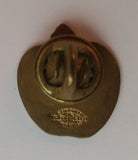 Vintage Enamel Red Apple Teacher's Lapel Pin - Treasure Valley Antiques & Collectibles