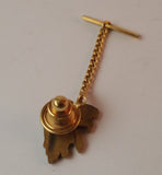 1970s Gold Tone Grizzly Bear Tie Tack Pin - Treasure Valley Antiques & Collectibles