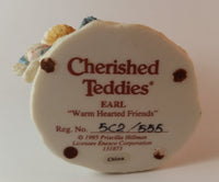 Cherished Teddies Boy Dressed As Snowman Figurine Earl "Warm Hearted Friends" - Treasure Valley Antiques & Collectibles