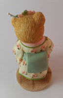 Cherished Teddies Girl With Fan Figurine Japan "Love Fans A Beautiful Friendship" - Treasure Valley Antiques & Collectibles