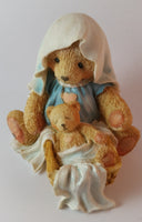 Cherished Teddies Nativity Figurines Josh, Maria & Baby "A Baby Is God's Gift of Love" - Treasure Valley Antiques & Collectibles