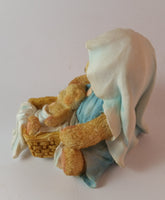 Cherished Teddies Nativity Figurines Josh, Maria & Baby "A Baby Is God's Gift of Love" - Treasure Valley Antiques & Collectibles